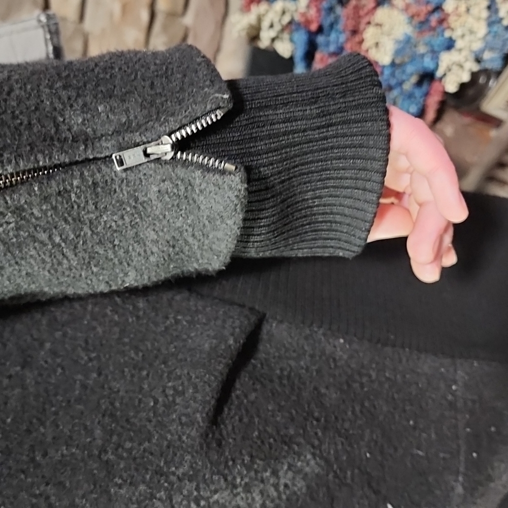 Today⚡️THEORY CASHMERE WOOL MIX JACKET SZ L - Picture 14 of 16